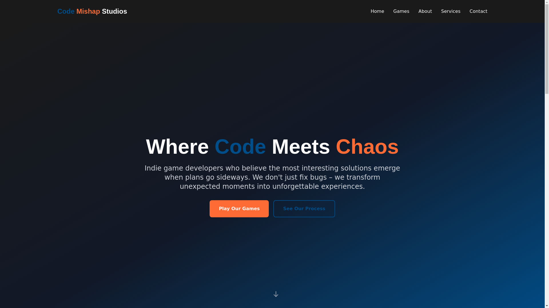 website screenshot of https://codemishapstudios.com/
