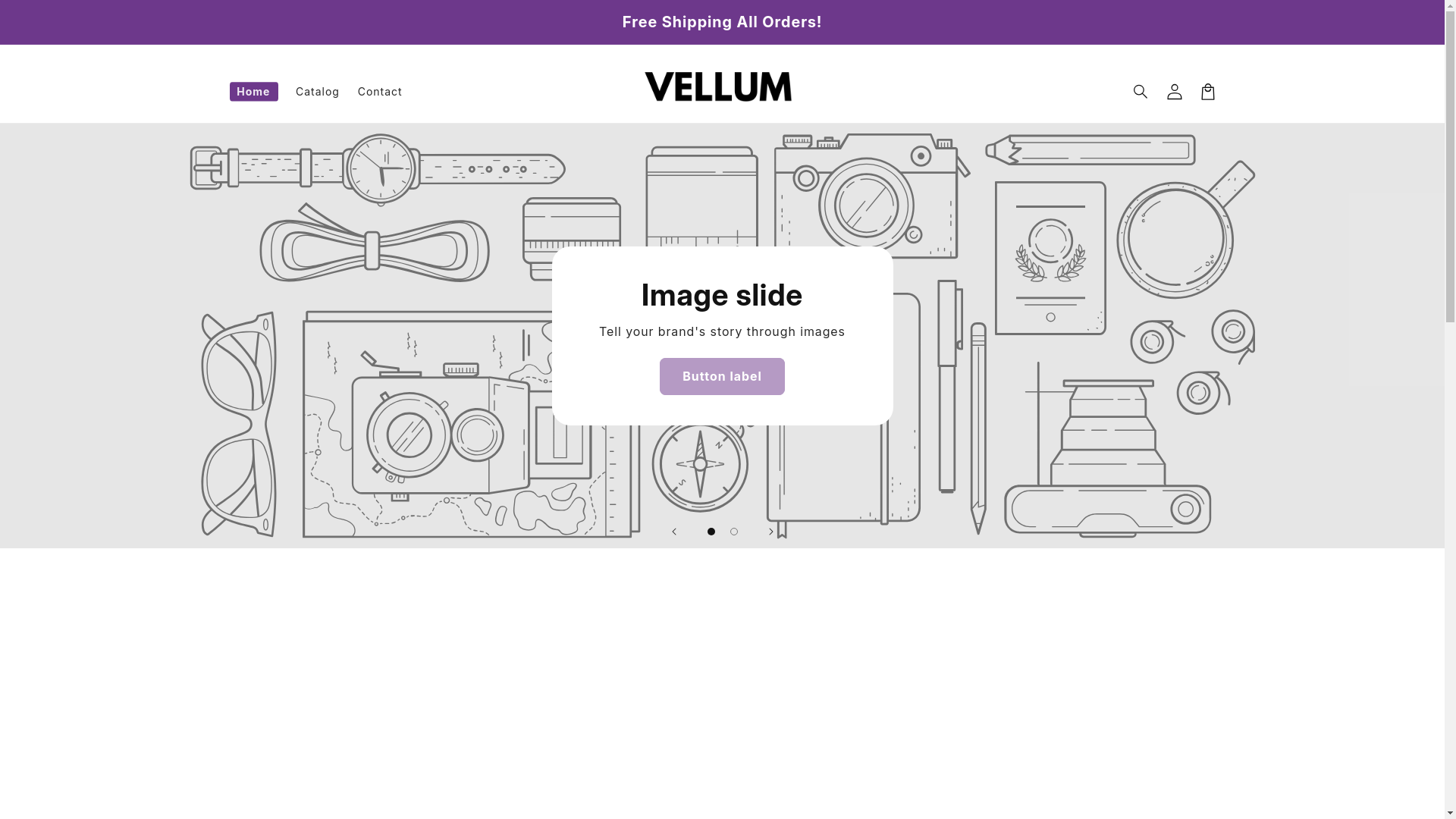 website screenshot of https://tryvellum.store/