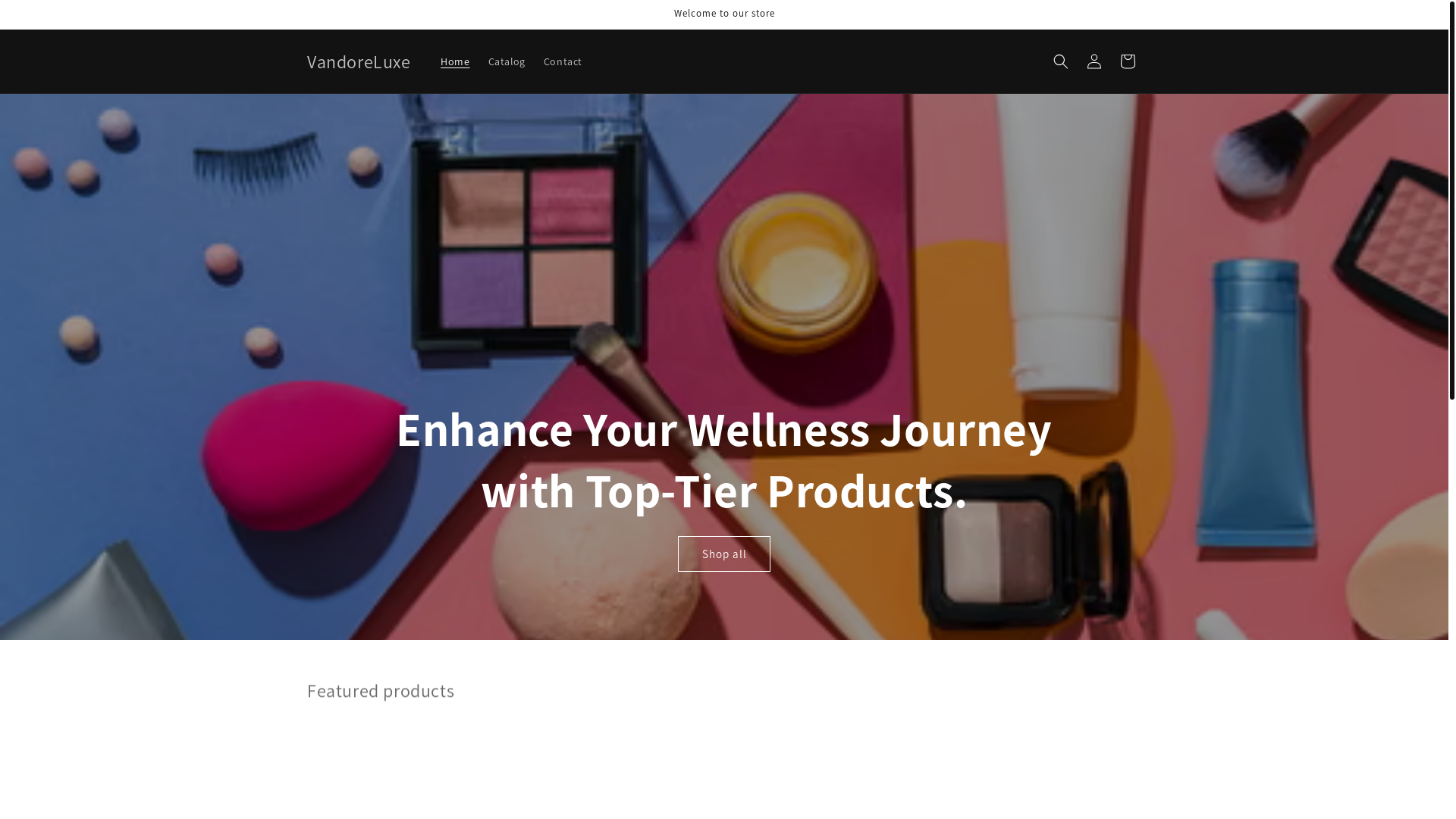 website screenshot of https://vandoreluxe.com/