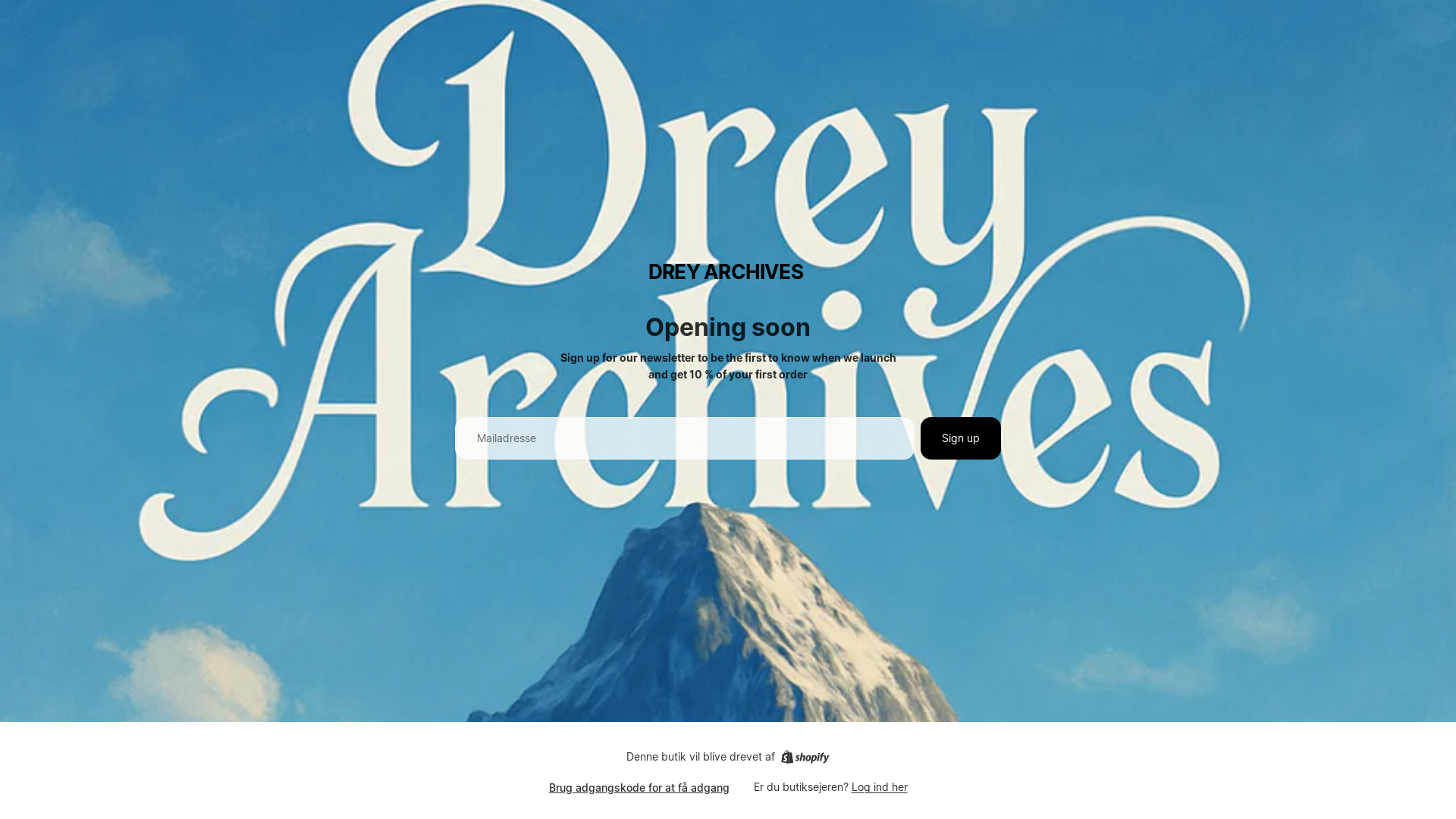 website screenshot of https://dreyarchivess.com/