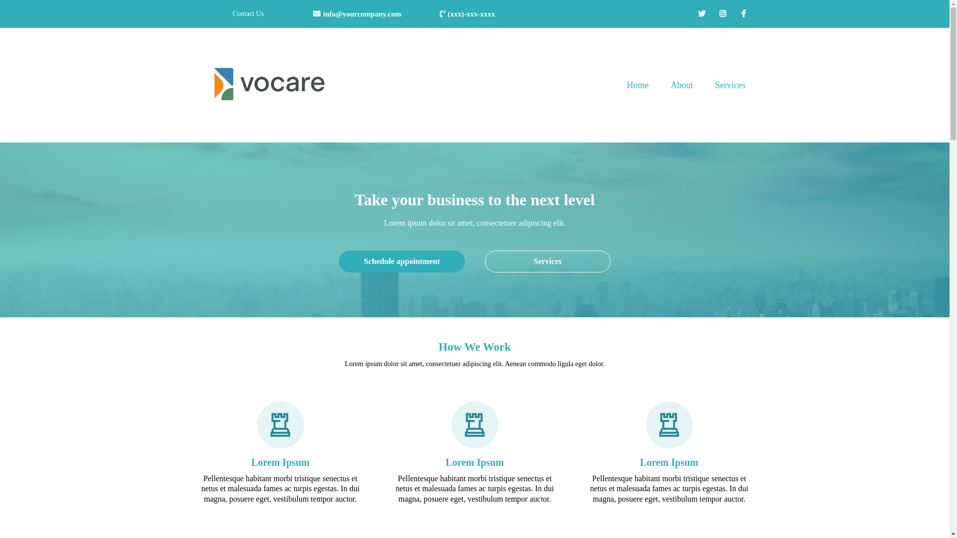 website screenshot of https://vocarebs.com/