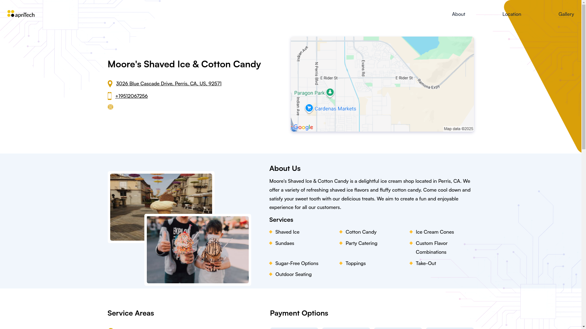 website screenshot of https://mooresshavedicecottoncandy.online/