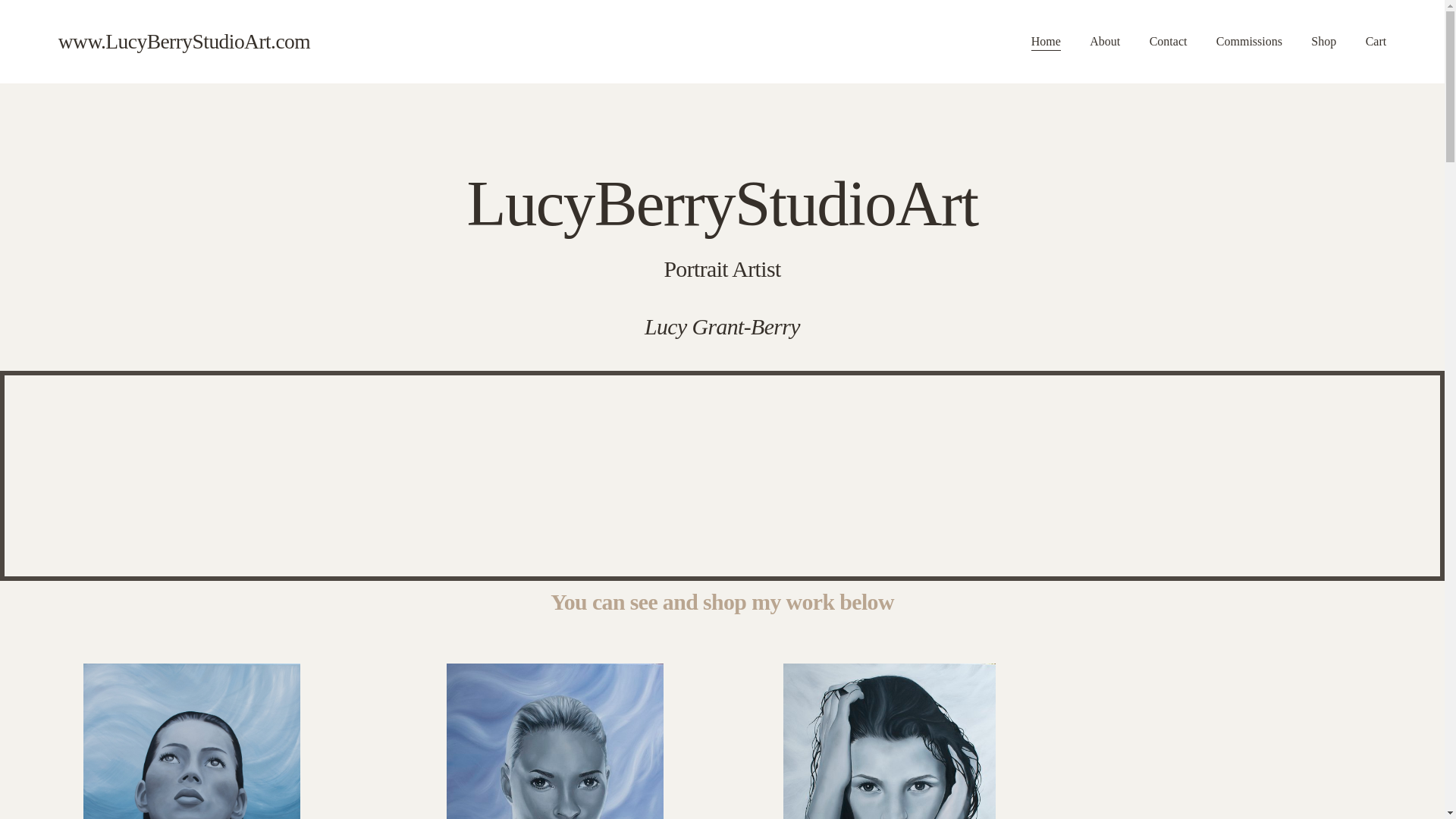 website screenshot of https://lucyberrystudioart.com/