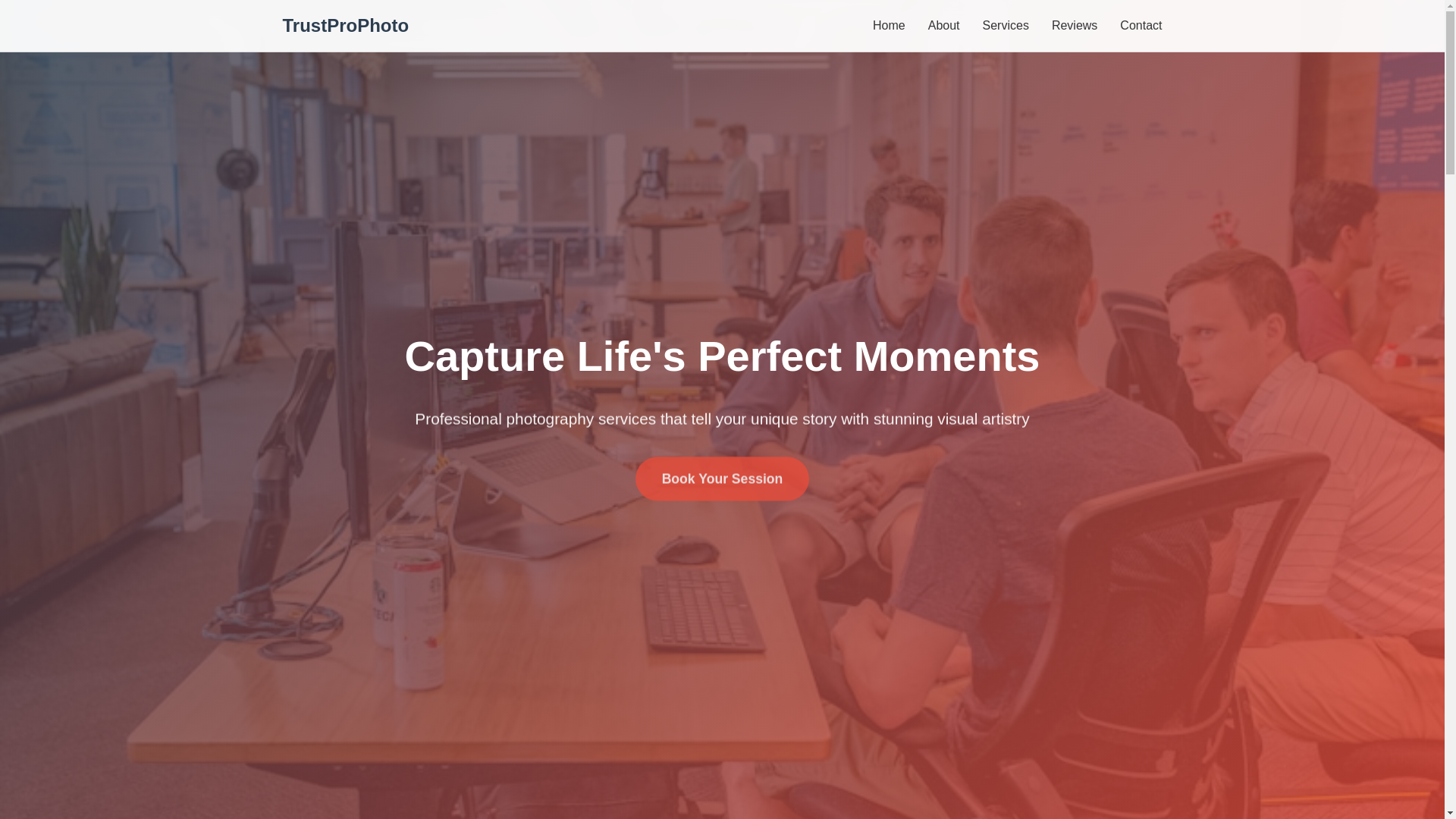 website screenshot of https://trustprophoto.qpon/