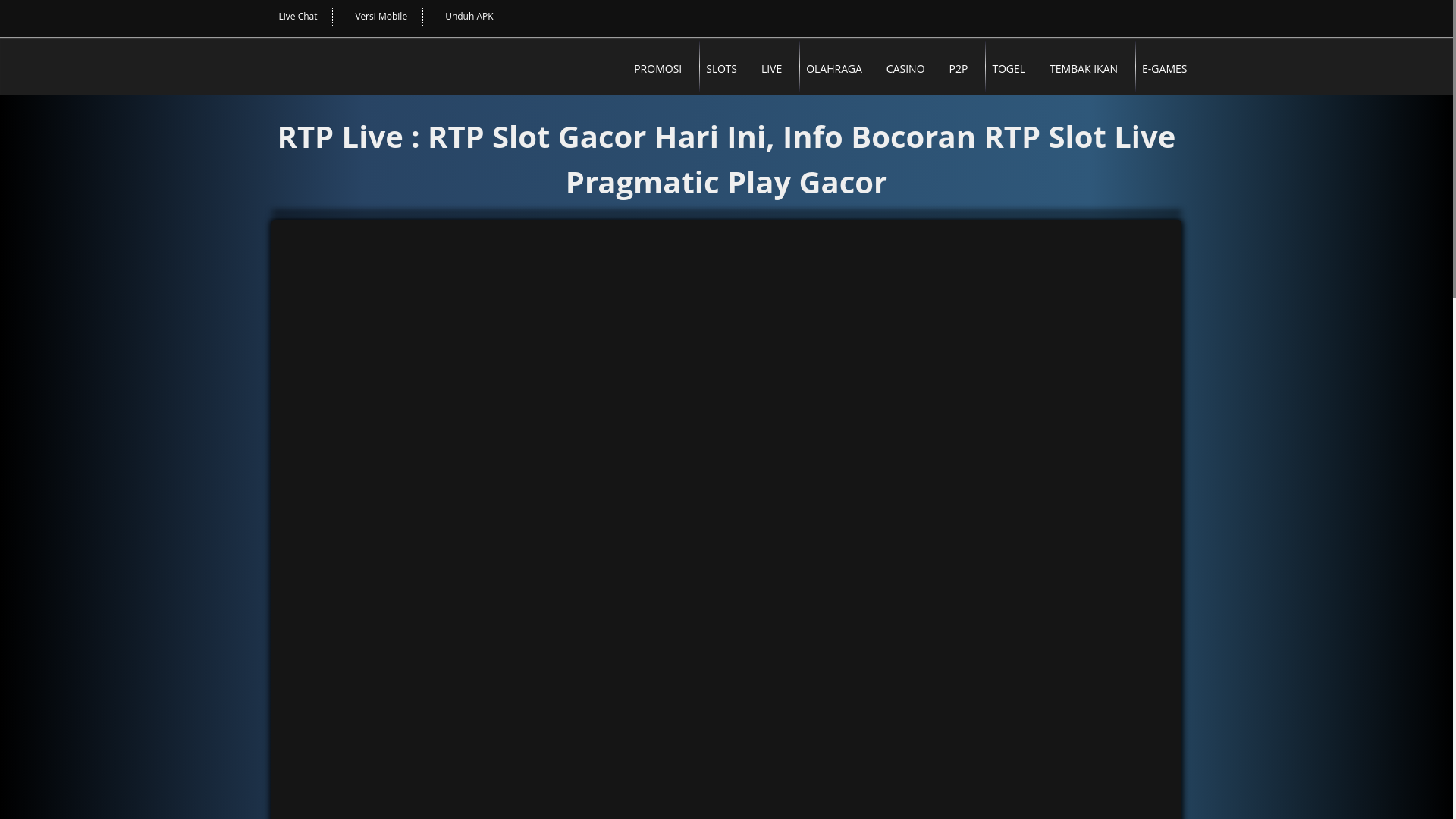 website screenshot of https://rtpthunder.pages.dev/