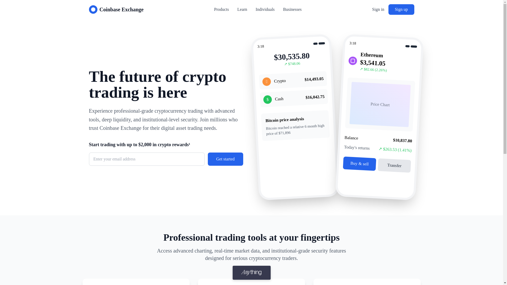 website screenshot of https://coinbase-exchange-log.created.app