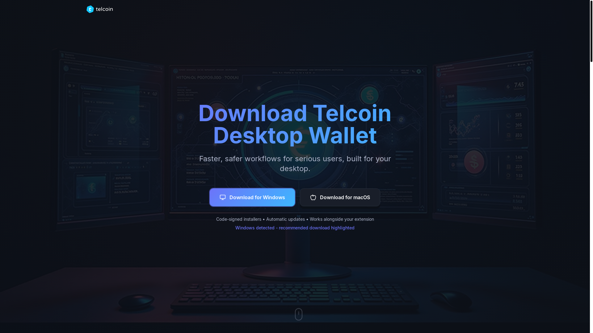website screenshot of https://telcodesktop.in/