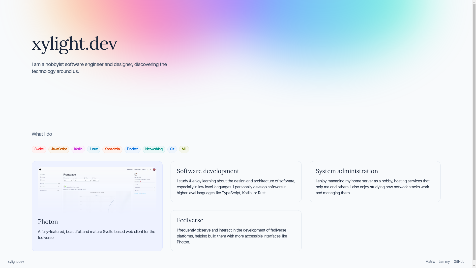 website screenshot of https://xyphyn-github-io.pages.dev/