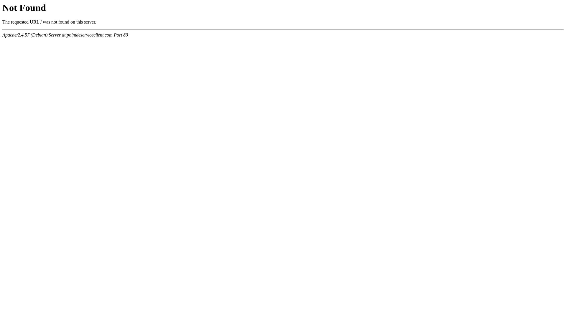 website screenshot of https://pointdeserviceclient.com/