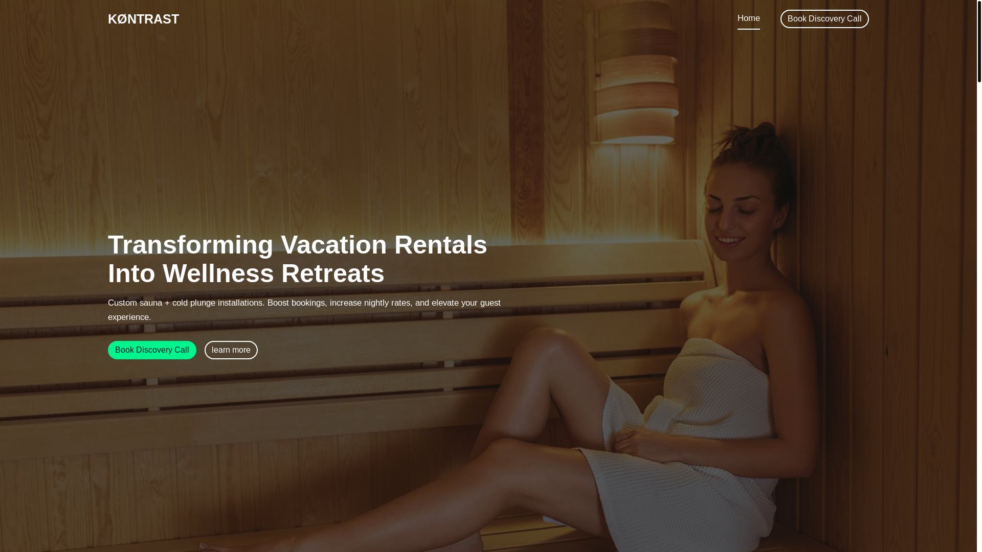 website screenshot of https://kontrastcompany.com/