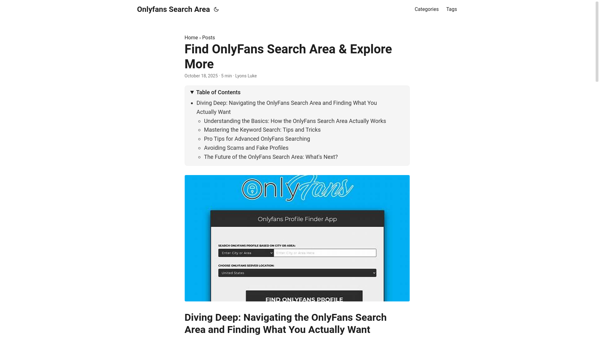 website screenshot of https://onlyfans-search-area.pages.dev/