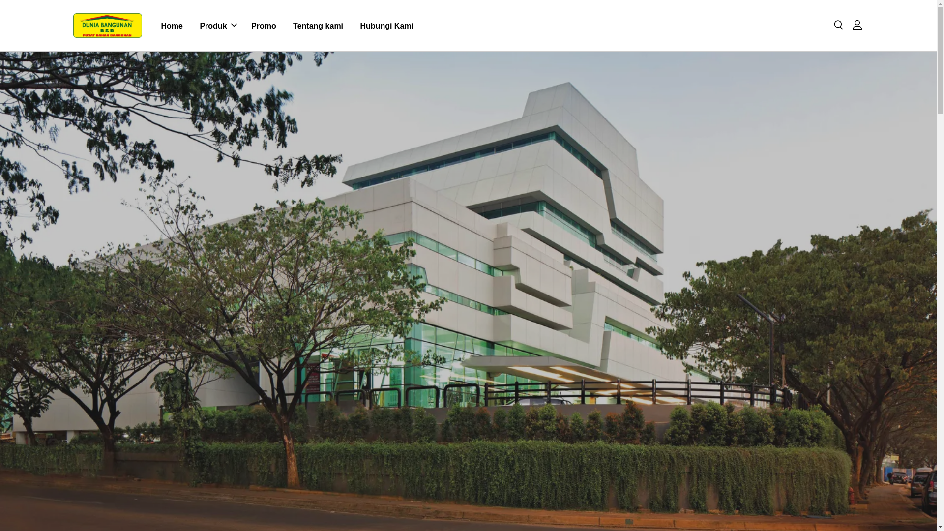 website screenshot of https://duniabangunanbsd.com/