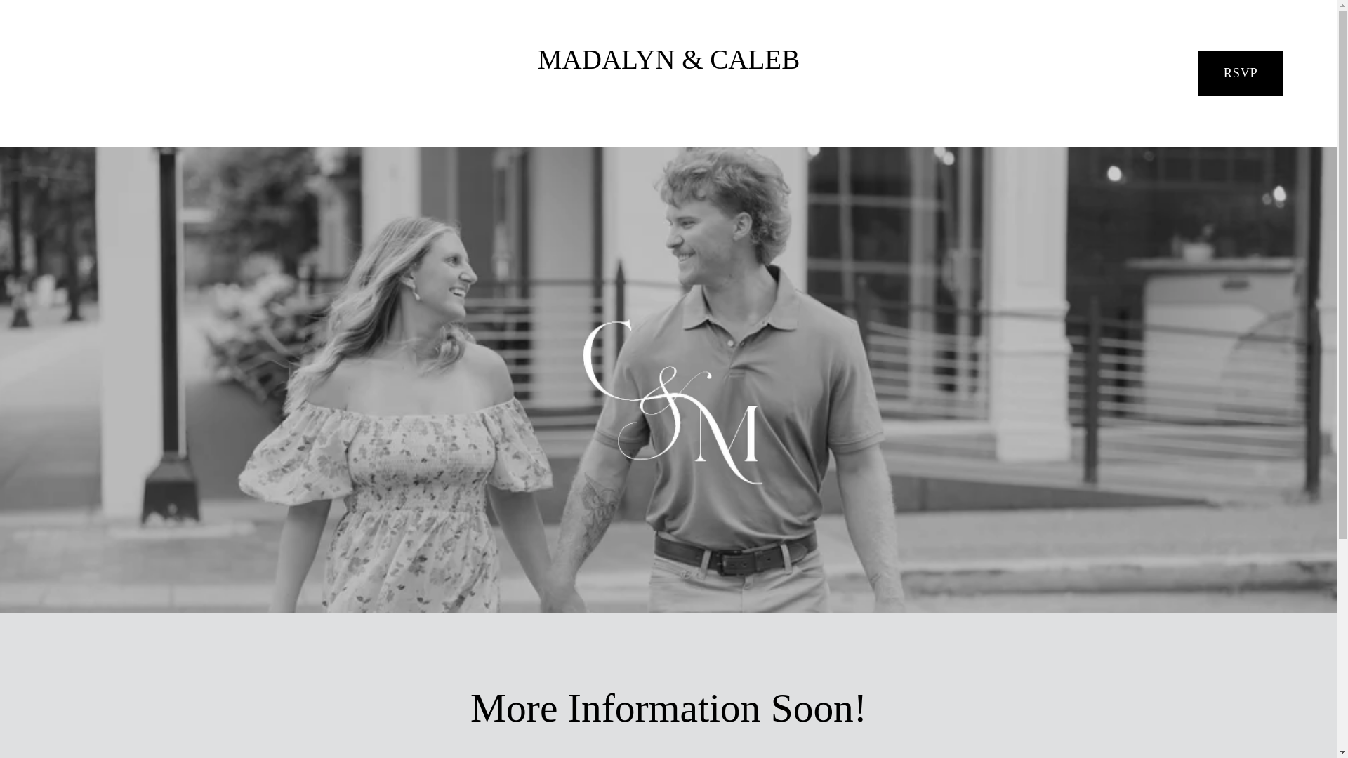 website screenshot of https://madalyncaleb.com/