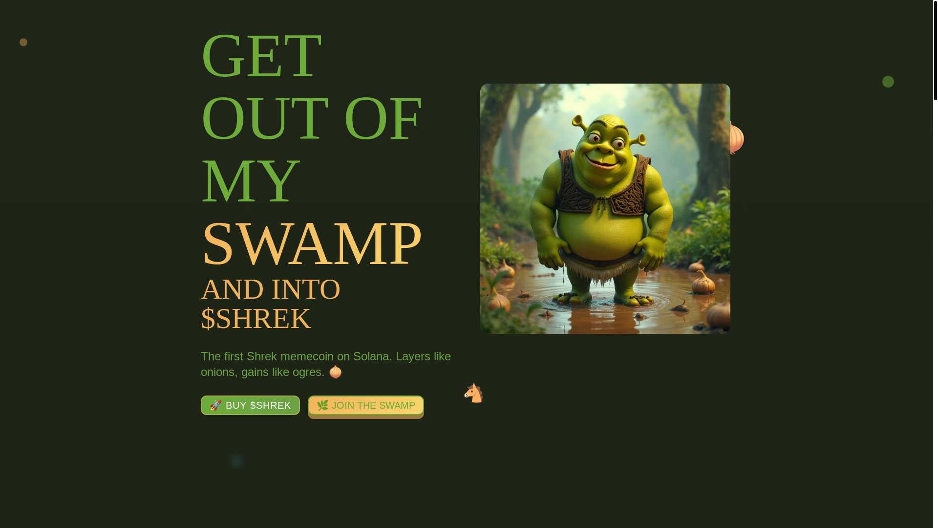 website screenshot of https://shrekog.meme/