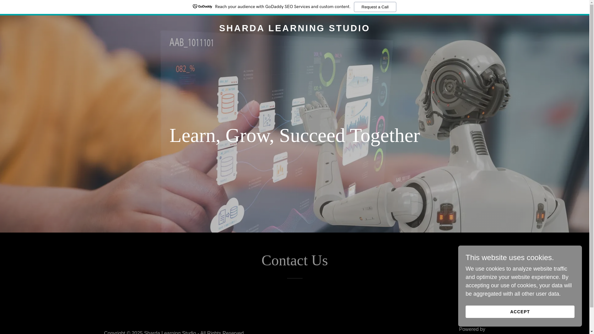 website screenshot of https://shardalearningstudio.com/