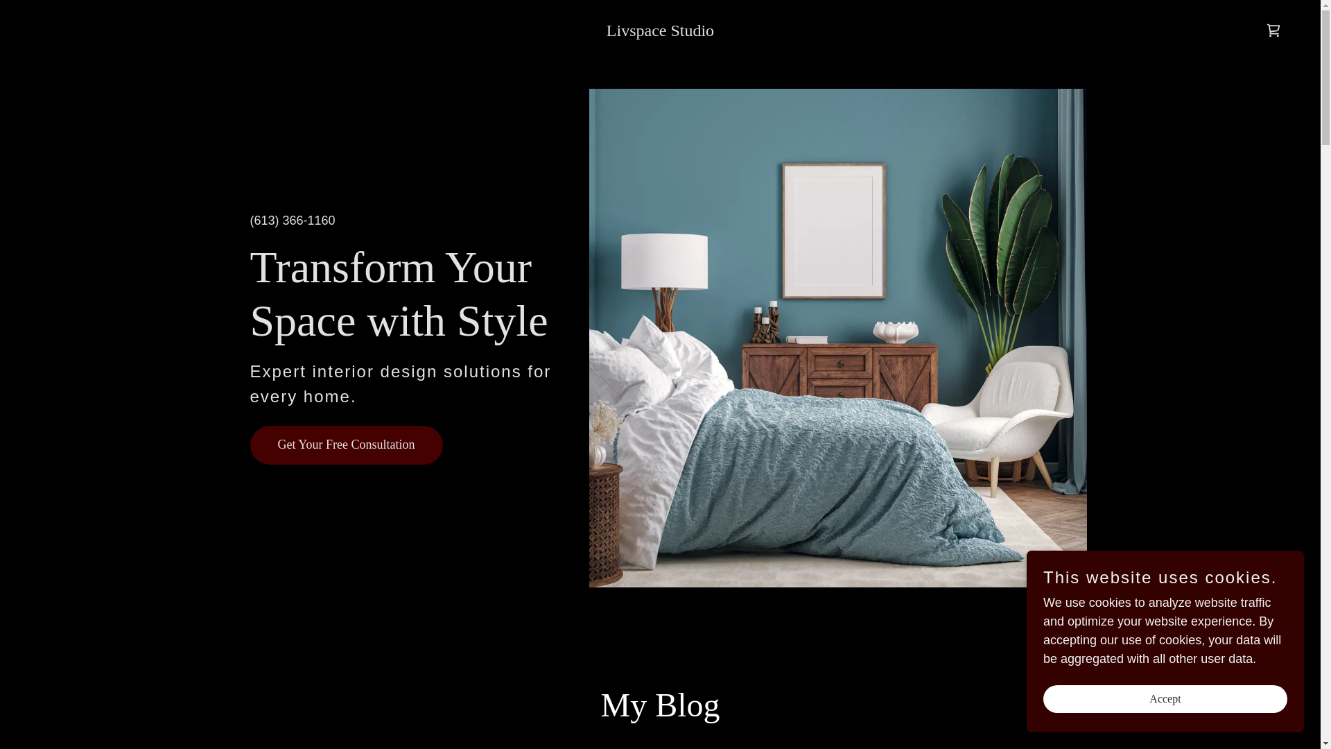 website screenshot of https://livspace.studio/
