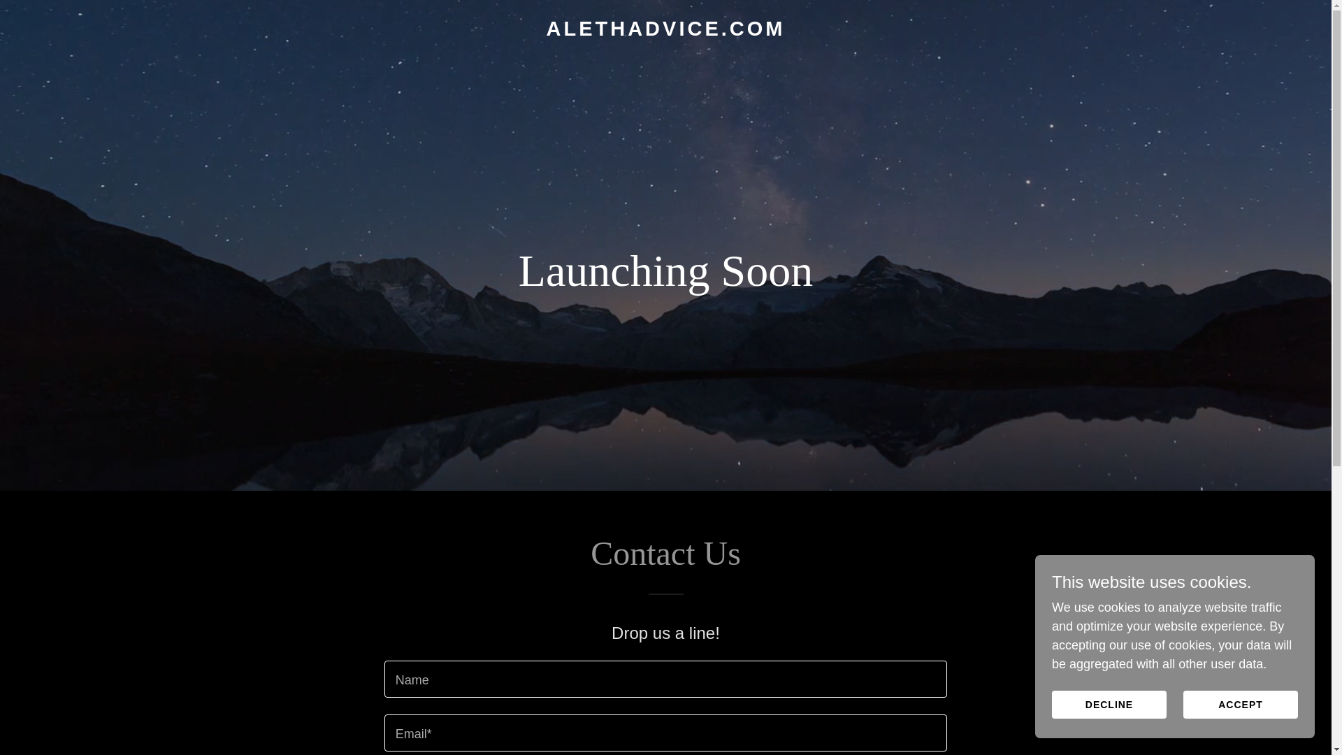 website screenshot of https://alethadvice.com/