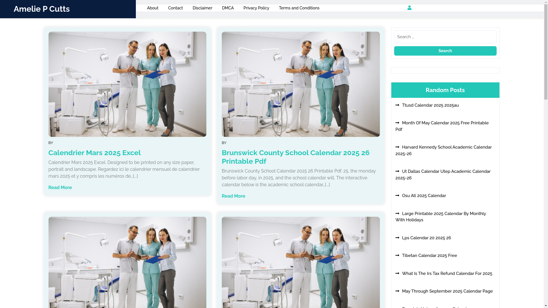 website screenshot of https://ameliepcutts.pages.dev/