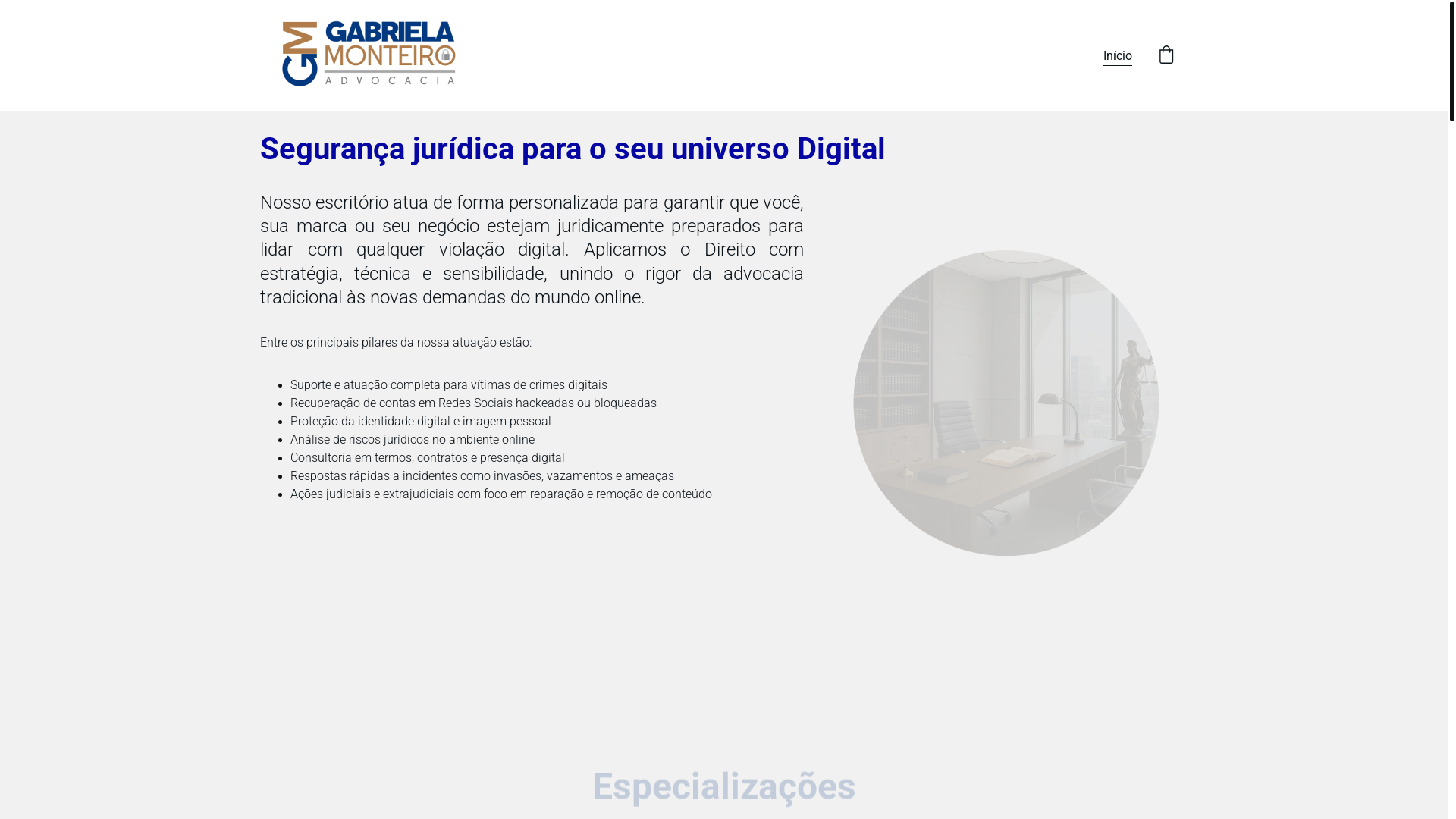 website screenshot of https://gabrielamonteiro.adv.br/