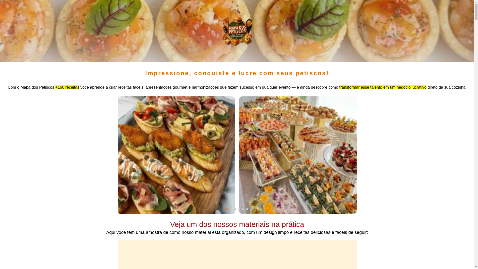 website screenshot of https://receitas-d6e.pages.dev/