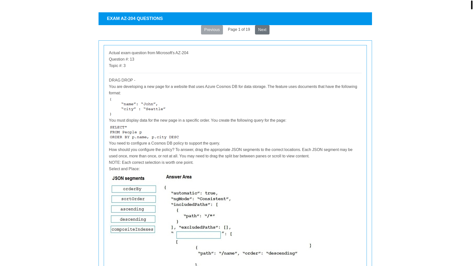 website screenshot of https://passexam.pages.dev/