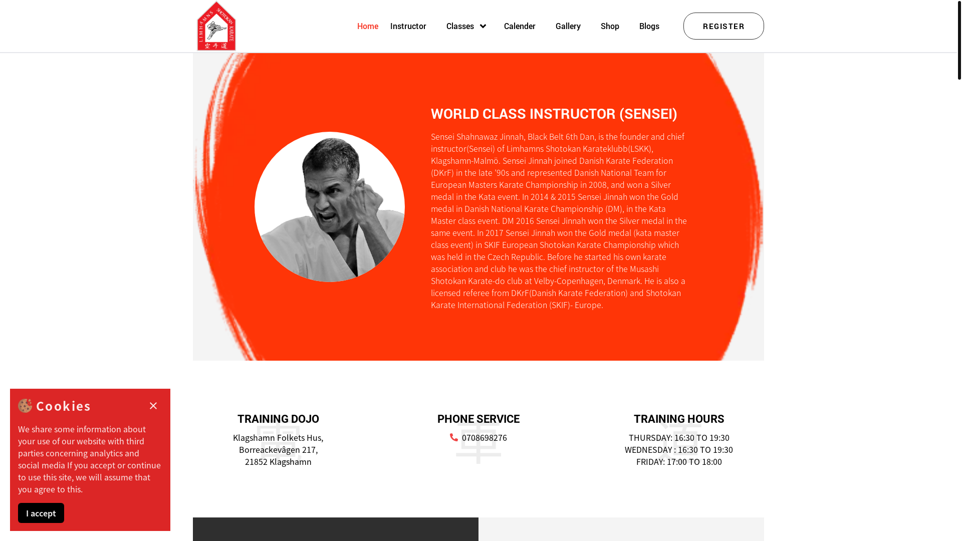 website screenshot of https://karateschool-next.pages.dev/
