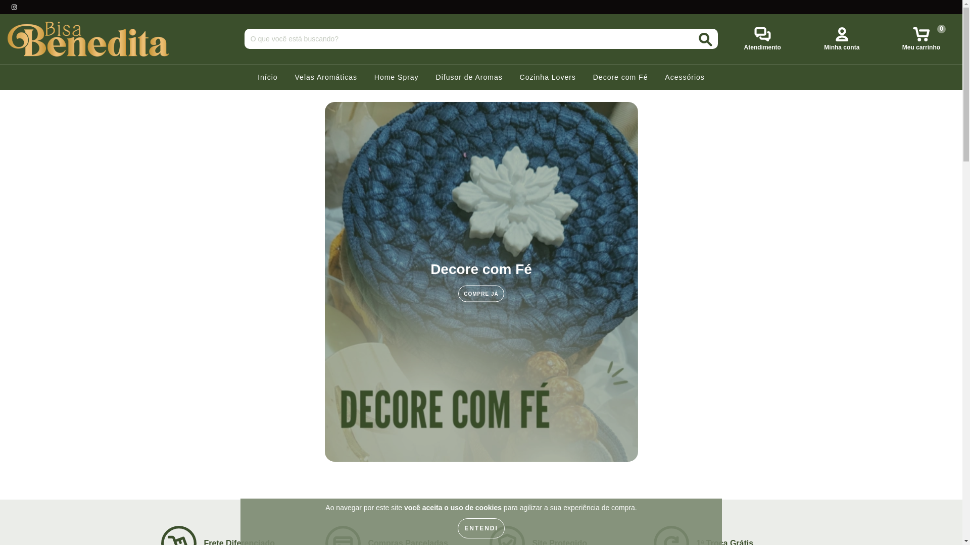 website screenshot of https://casabisabenedita.com.br/