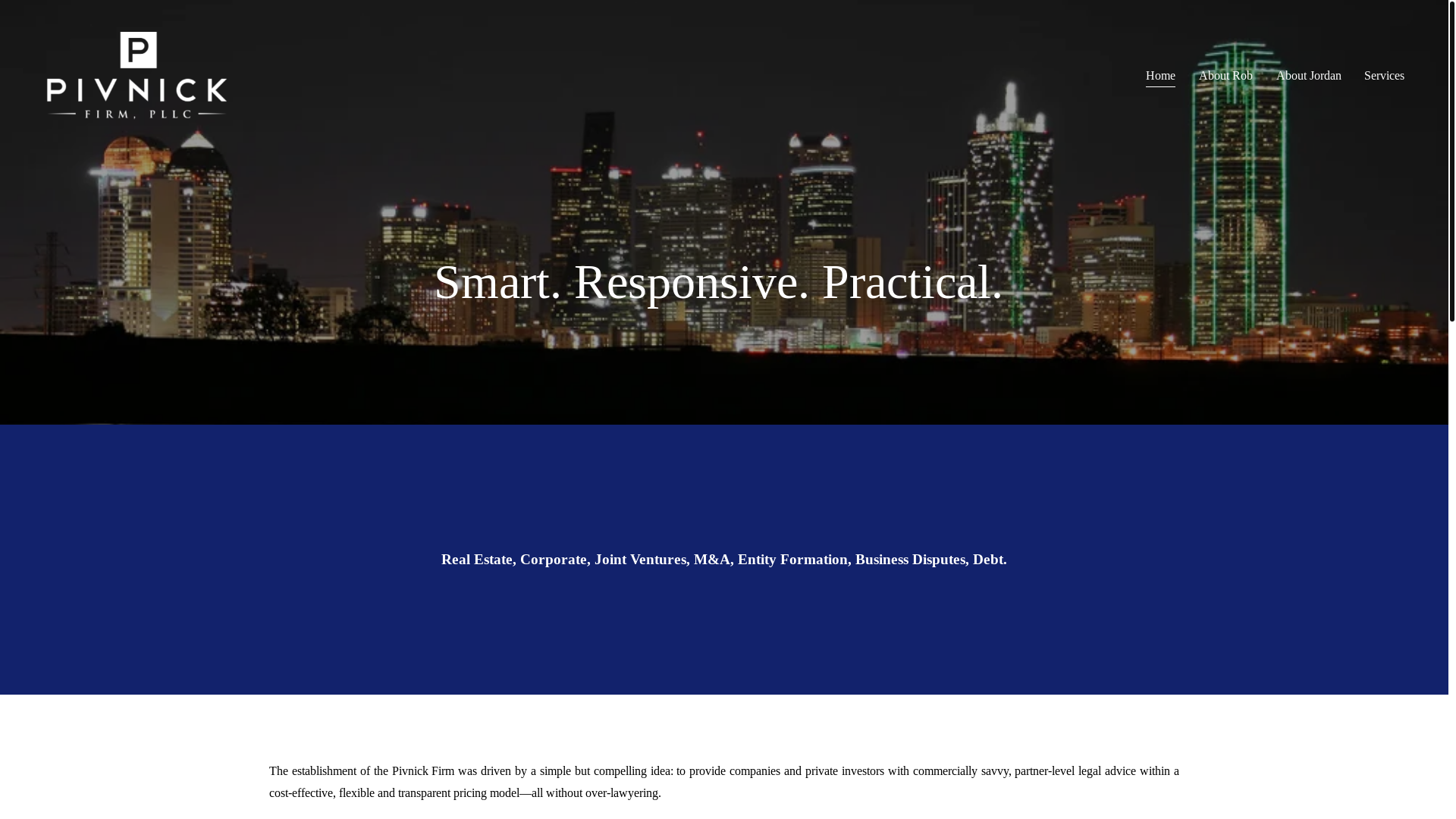 website screenshot of http://www.pivnickfirm.com/
