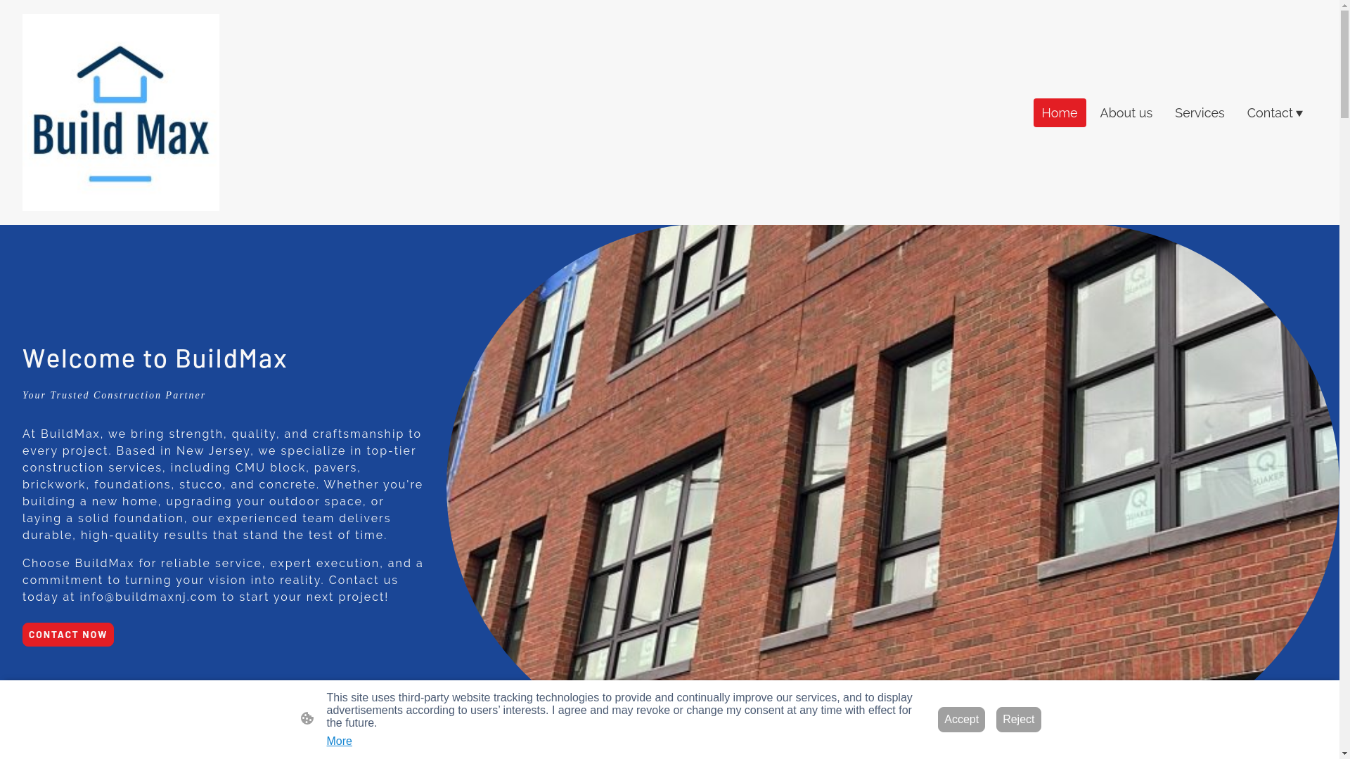 website screenshot of https://buildmaxnj.com/