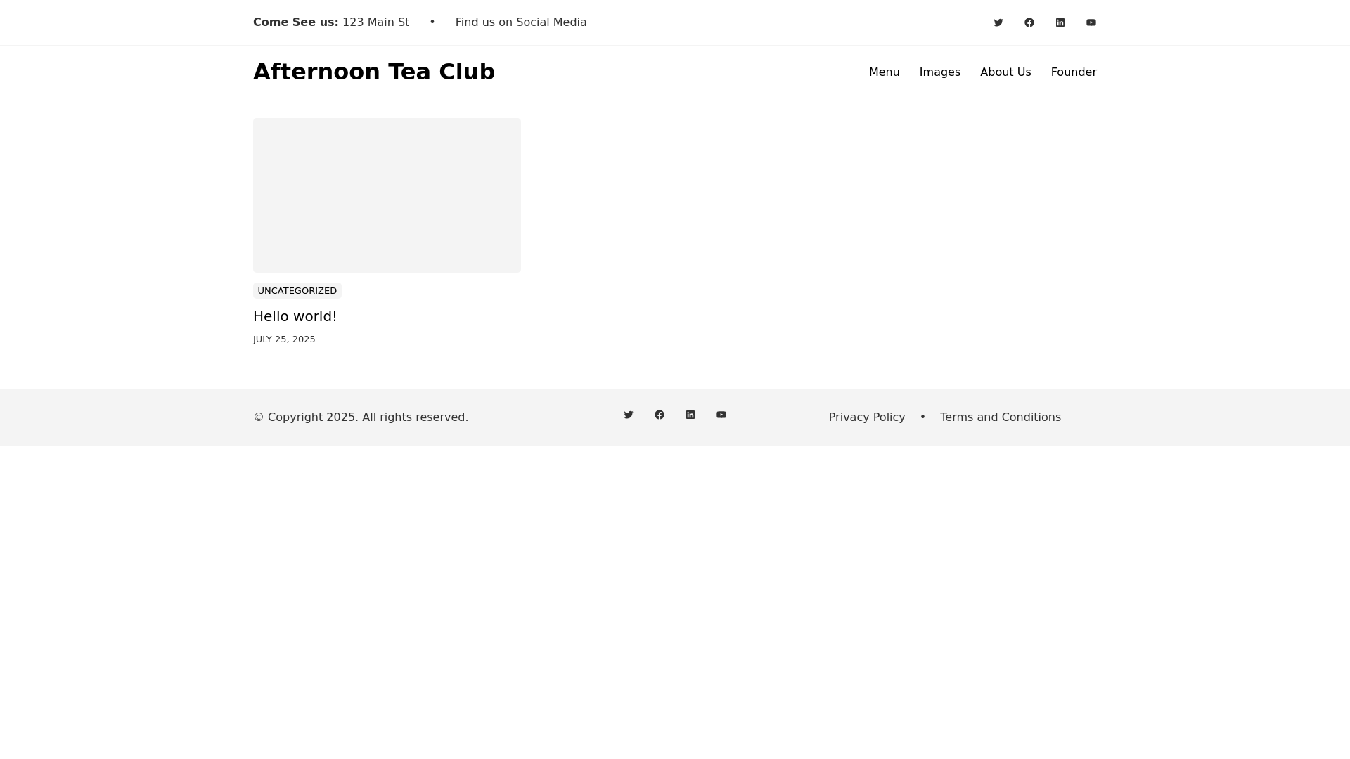 website screenshot of https://afternoonteaclub513.com/