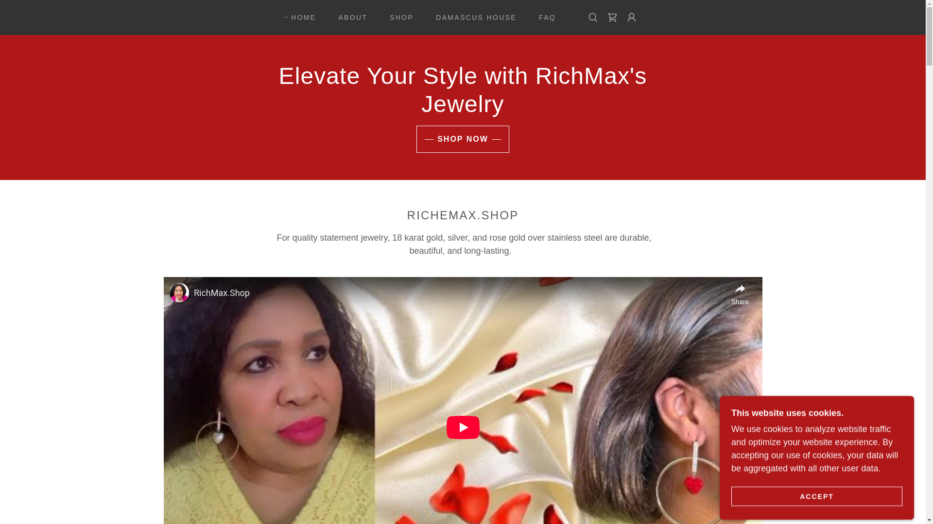 website screenshot of https://richemax.shop/