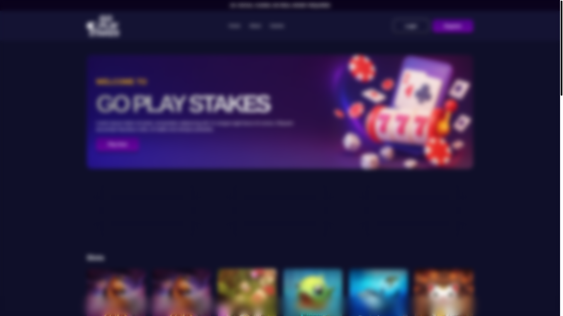 website screenshot of https://goplaystakes.net/