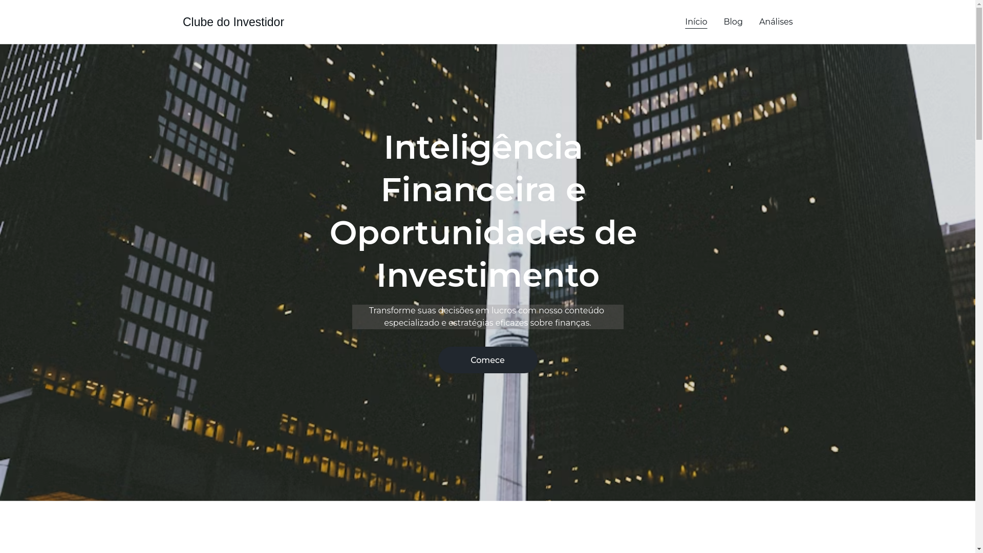 website screenshot of https://clubedoinvestidor.org/