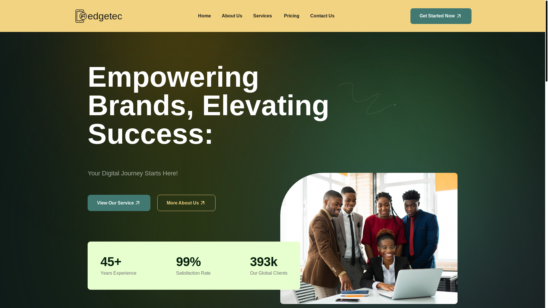 website screenshot of https://edgetec.live/