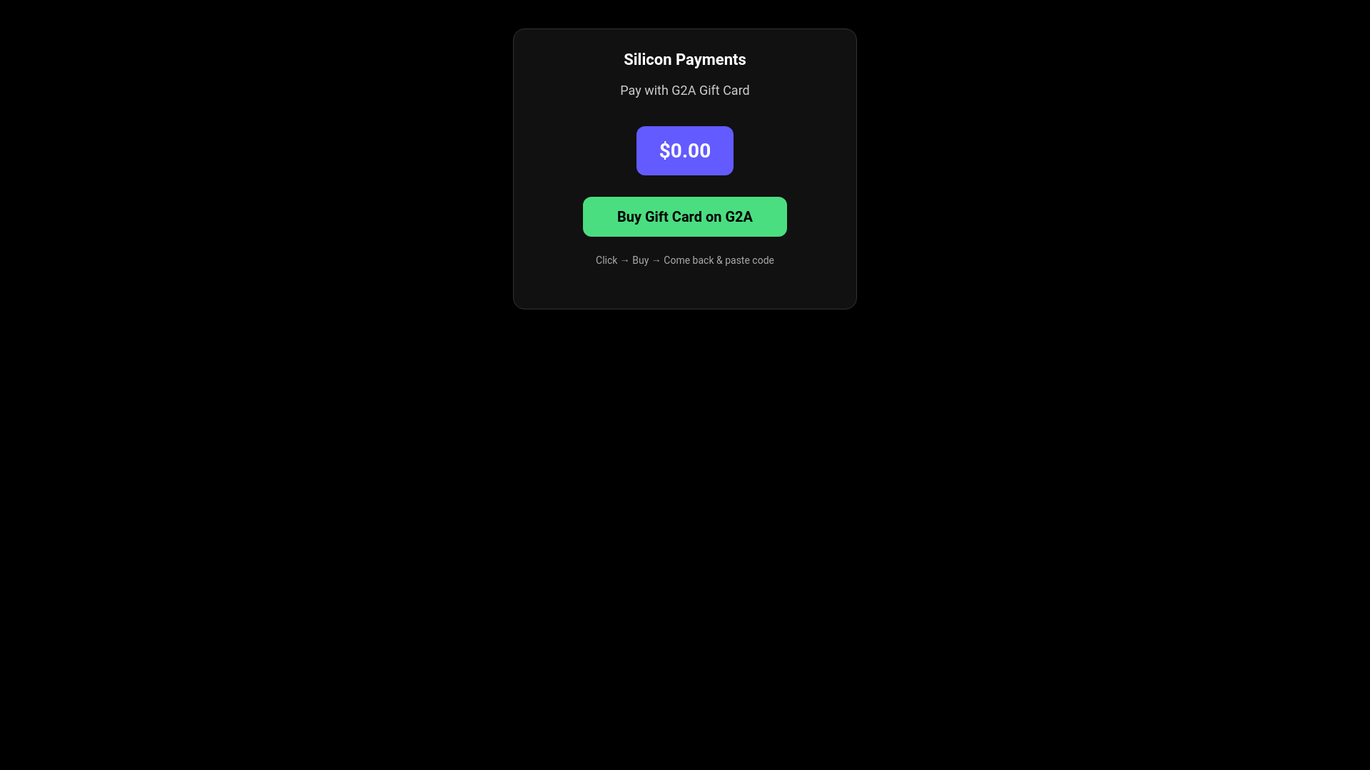 website screenshot of https://siliconpaymentfront.pages.dev/