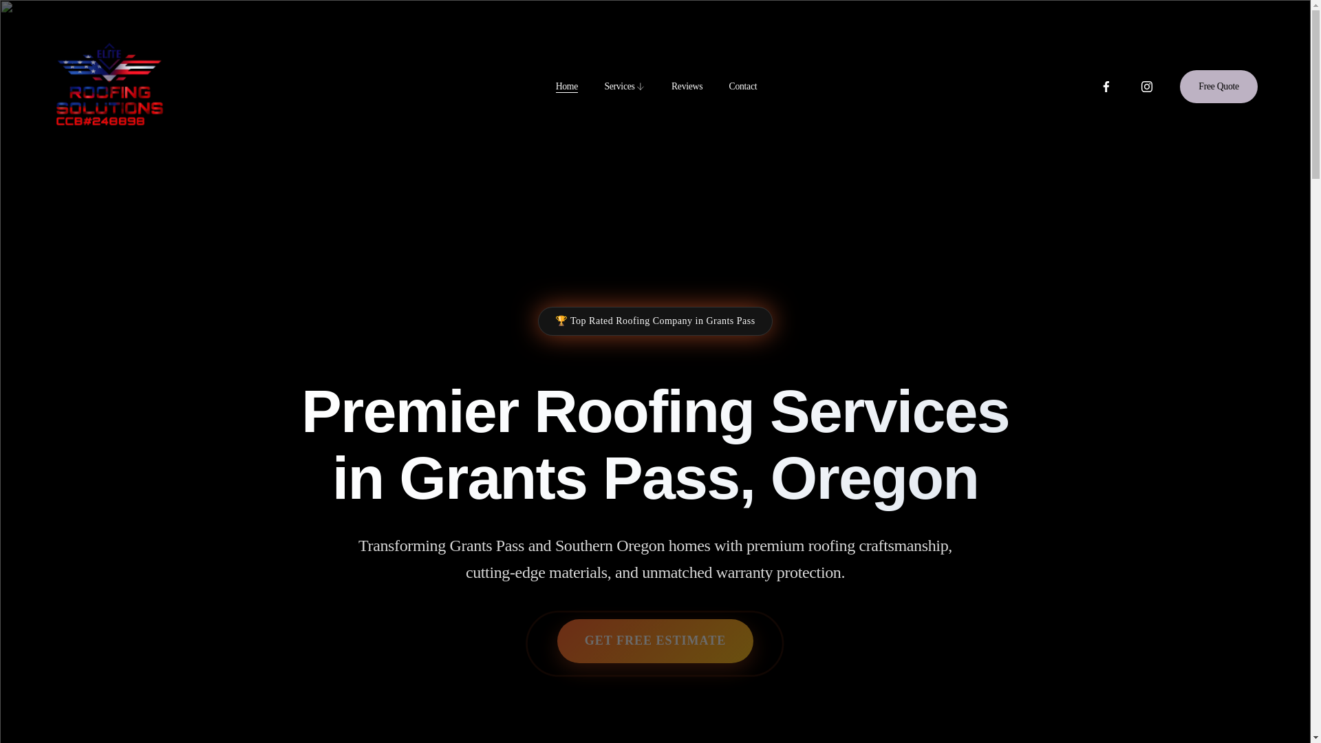 website screenshot of https://eliteroofingso.com/