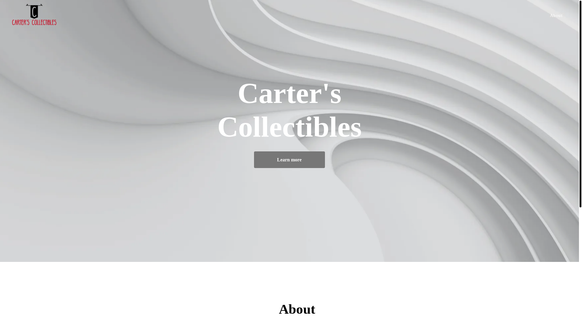 website screenshot of https://carterscollectibles.online/