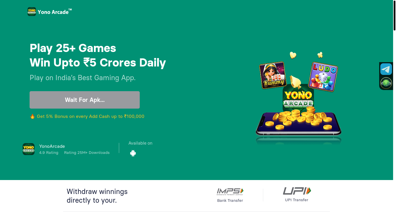 website screenshot of https://uonoarcade.cc/