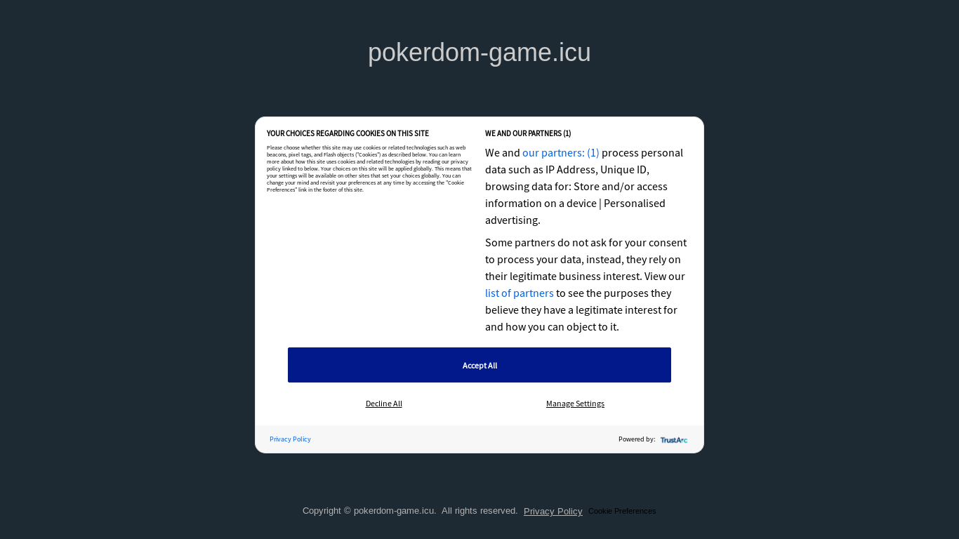 website screenshot of https://pokerdom-game.icu/