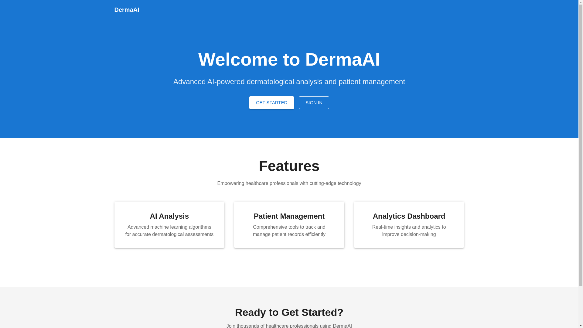 website screenshot of https://dermaai-hamimfrontend.pages.dev/