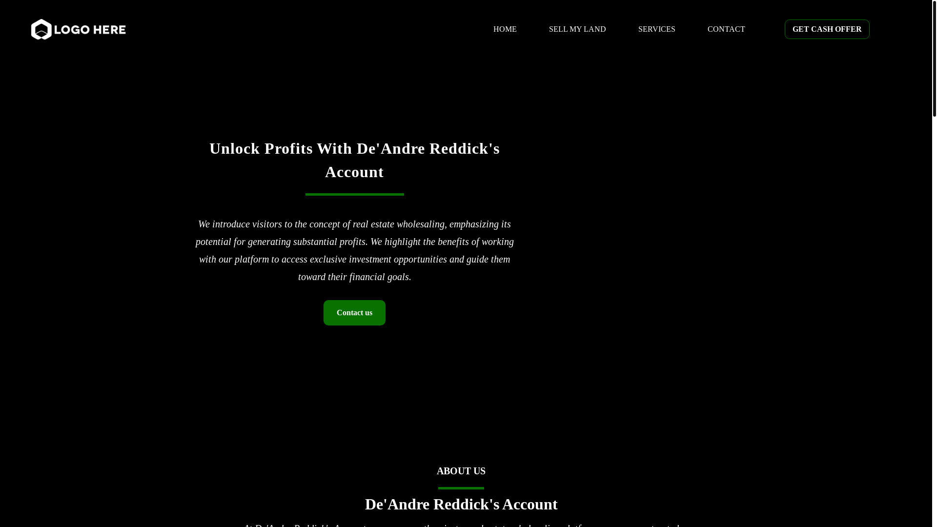 website screenshot of https://reddickcapitalinvestments.com/