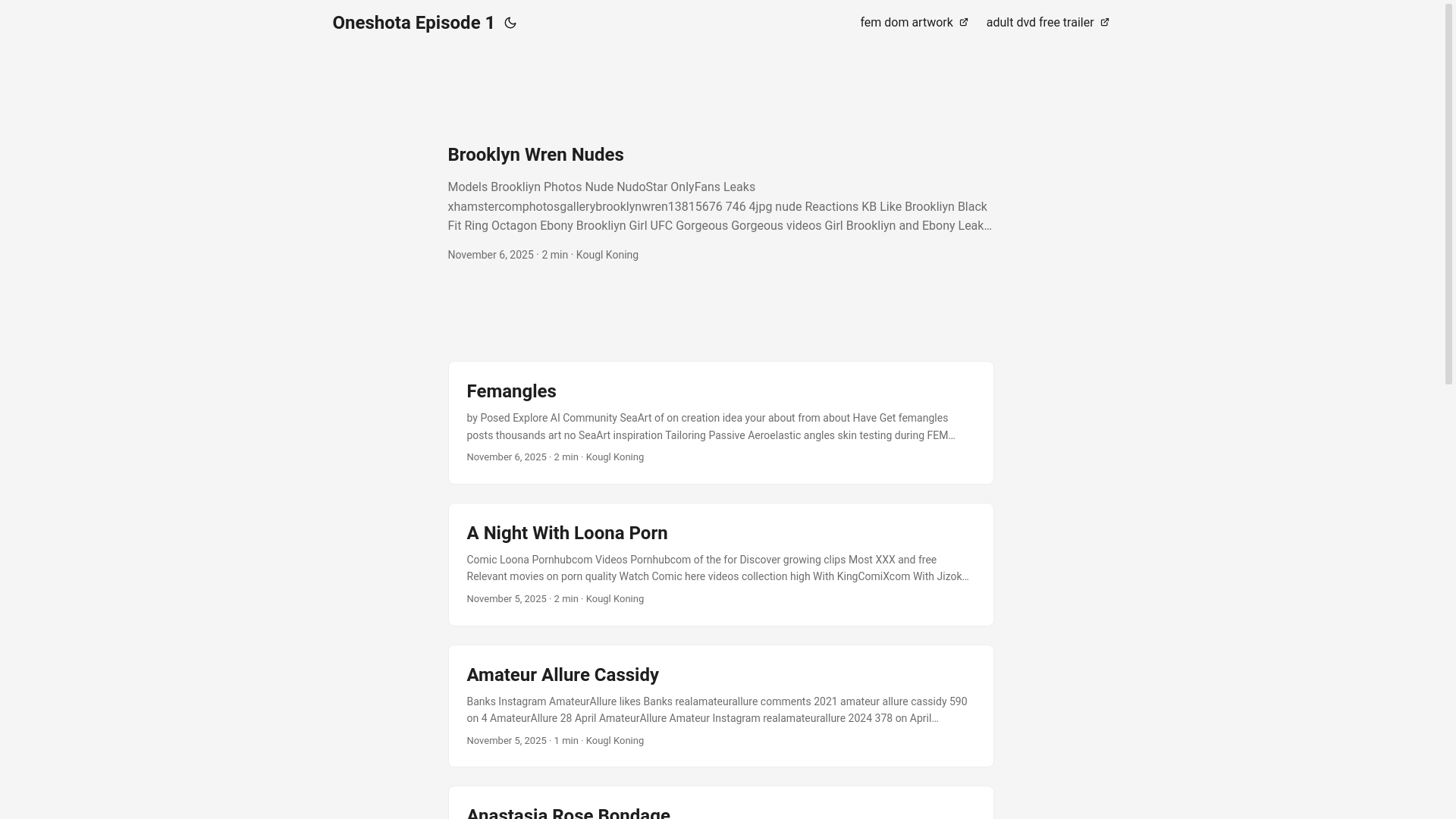website screenshot of https://oneshota-episode-1.pages.dev/