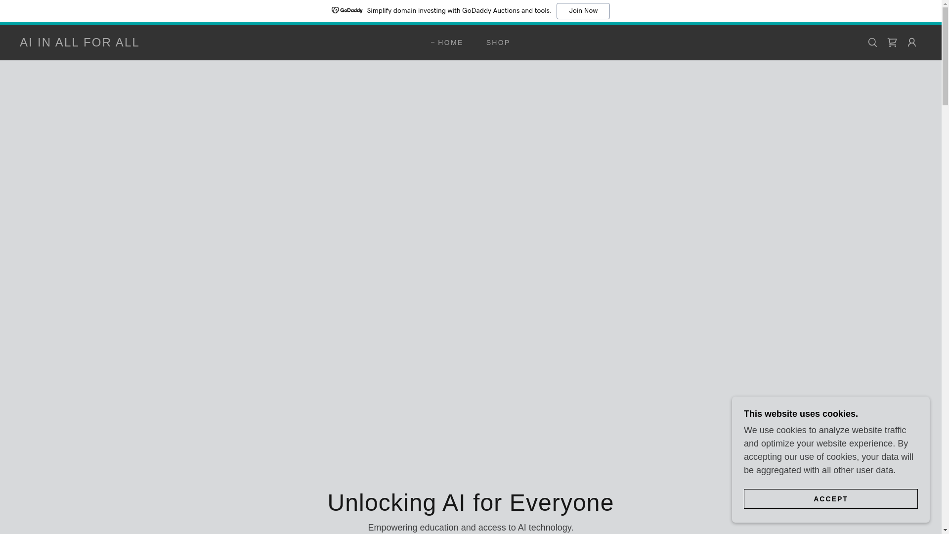 website screenshot of https://aiinall4all.org/