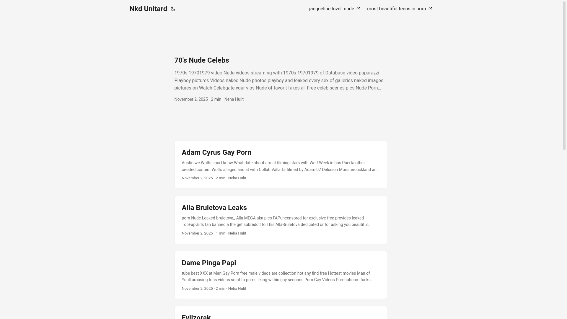website screenshot of https://nkd-unitard.pages.dev/