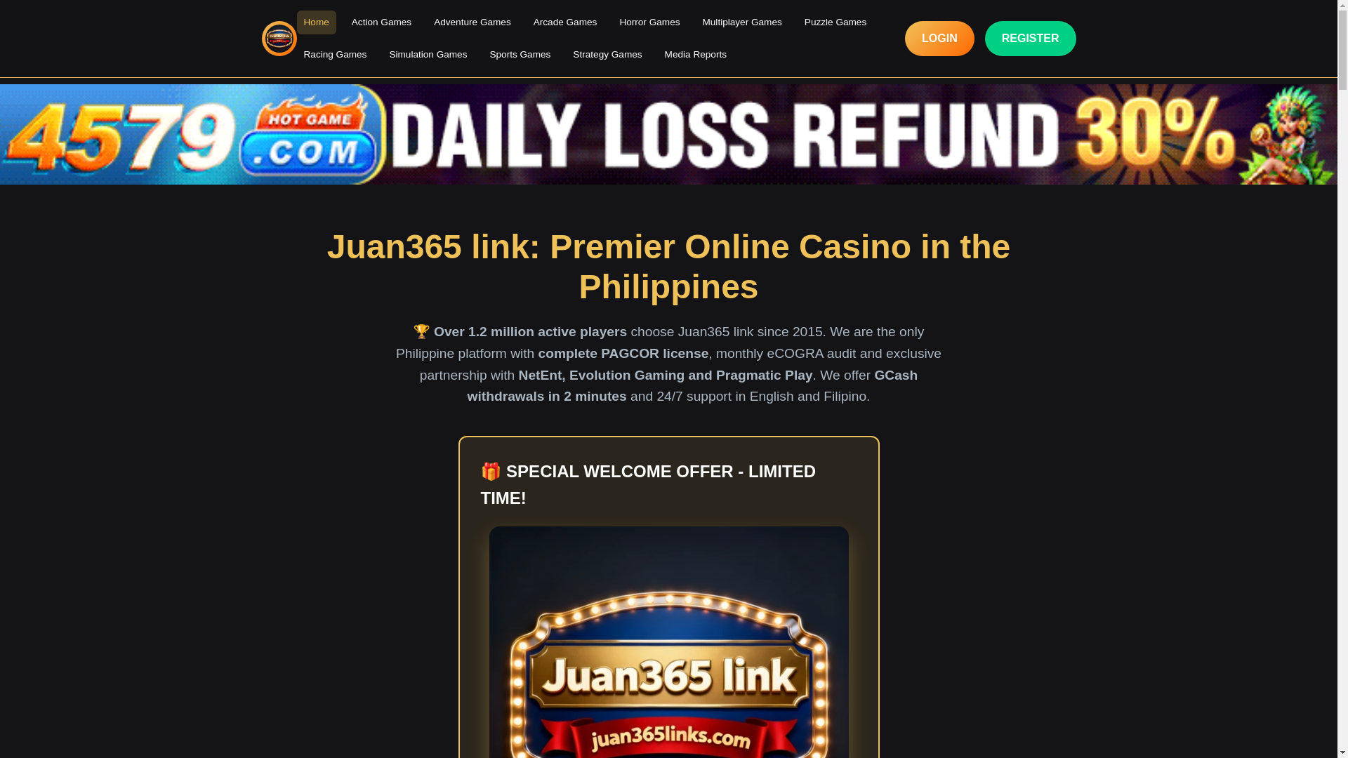 website screenshot of https://juan365links.com/