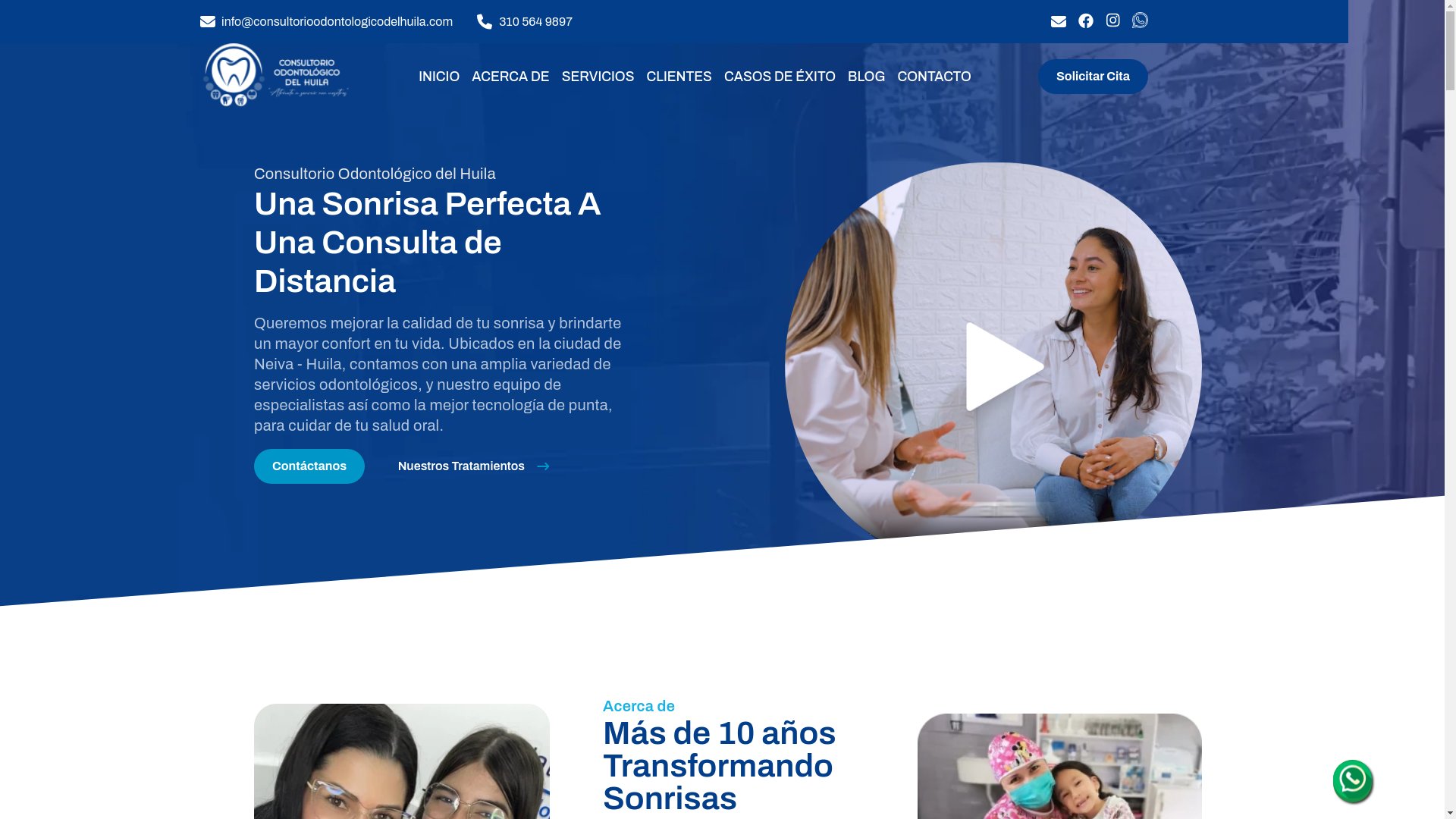 website screenshot of https://consultorio-odontologico-del-huila-website.pages.dev/