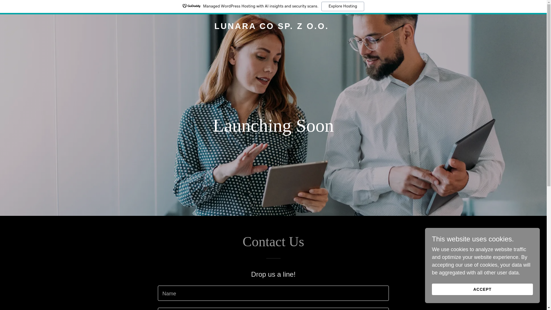 website screenshot of https://lunaraco.eu/