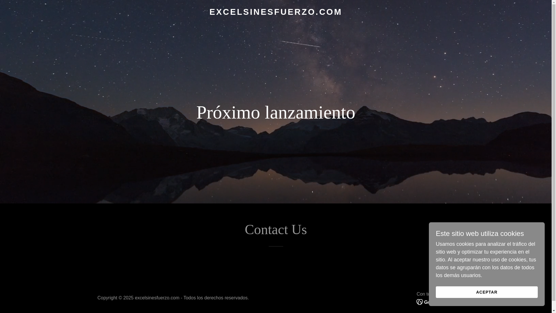 website screenshot of https://excelsinesfuerzo.com/