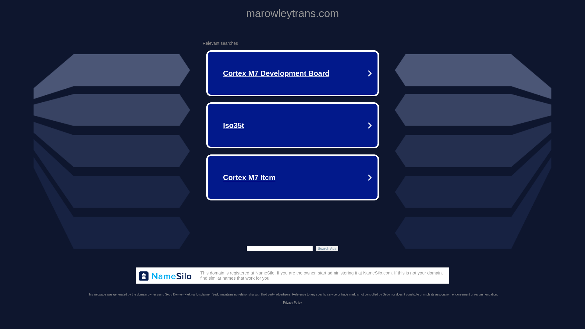 website screenshot of https://marowleytrans.com/
