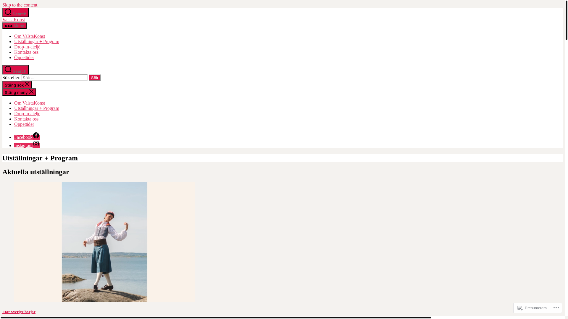 website screenshot of https://valstakonst.com/